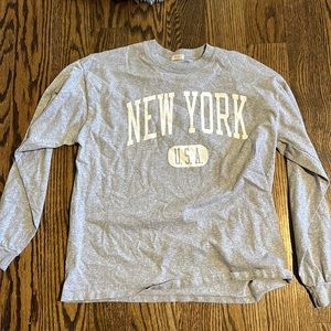 New York long sleeve crewneck. John Galt from PAC sun